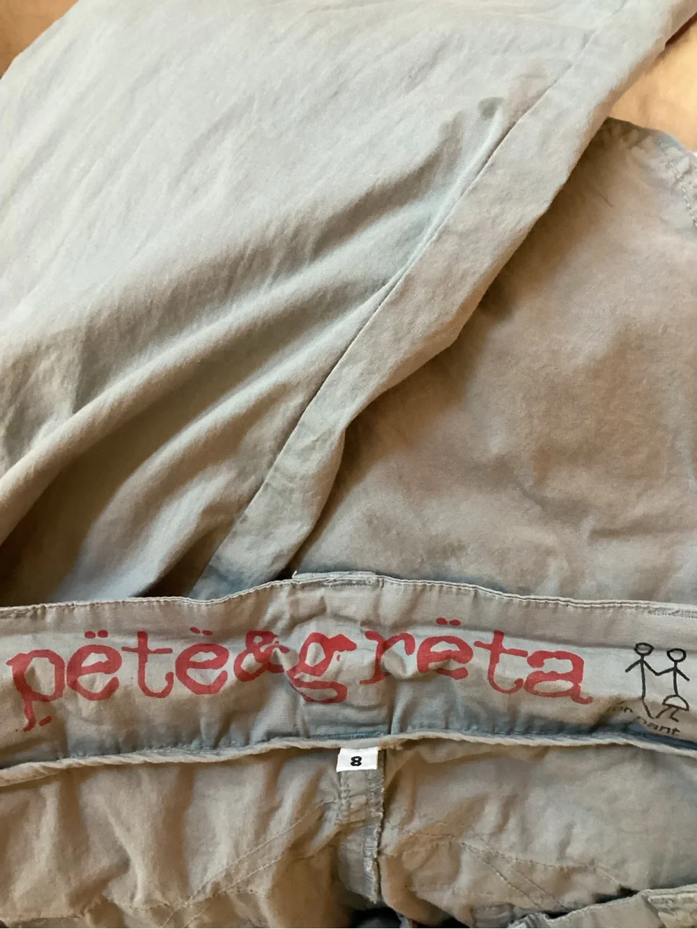 JOHNNY WAS Pete & Greta Cargo Pants Gray Size 8